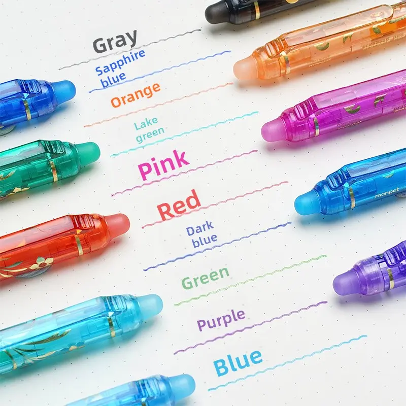 10 Pack Mixed Color Girly Erasable Gel Pens, Retractable 0.5mm Fine Tip with Erasing Feature, Fragrant Ink for Fine Point Precision, Smooth Writing, Back to School Desk Supplies, Holiday Gift