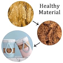 SITAKEYFMHK Tired of cold breakfasts?These 2PCS wheat straw soup cups hold 300ml, are safe for the microwave, and come with handy spoons.Lightweight and leak-resistant, great for porridge, soup, and snacks on outdoor trips or workdays🥣