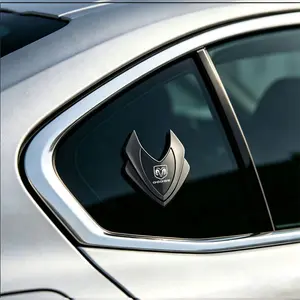 Car 3D Triangle Shield Metal Sticker, Three Colors Available, Customizable Body Decoration for Dodge Charger, RAM, Hellcat, Etc