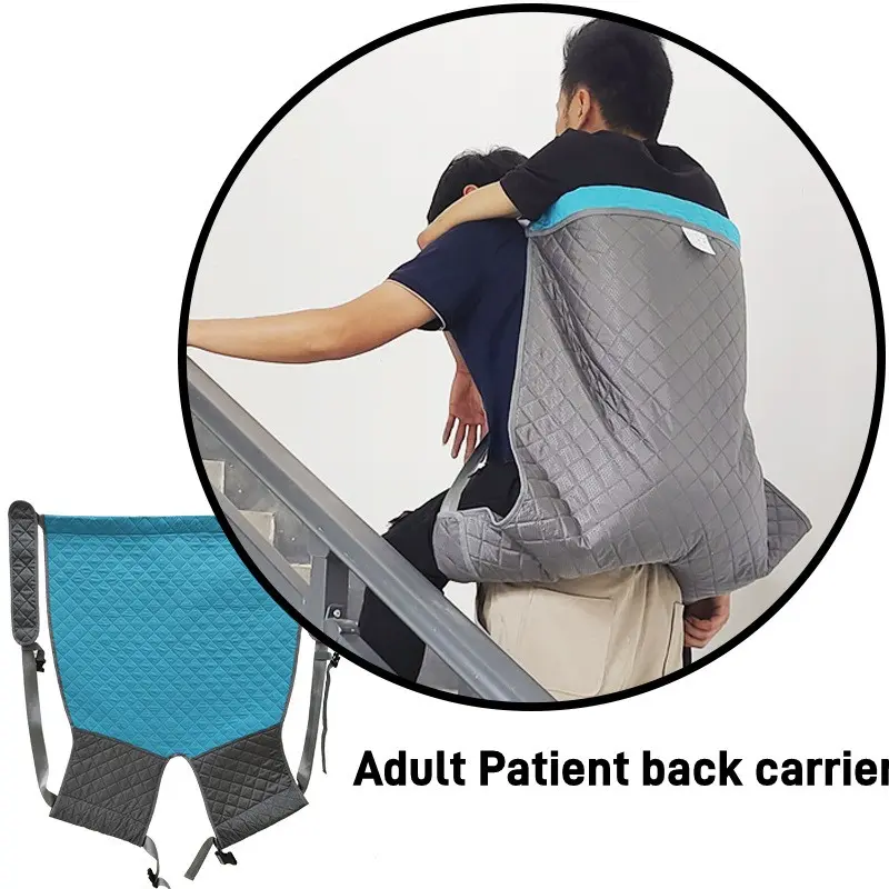 Large Patient Transfer Straps with Carry Strap, Bedridden Elderly Lifting Pad, Multi-Use Stair Moving Mat, Support for Home or Hospital Care, Carrier