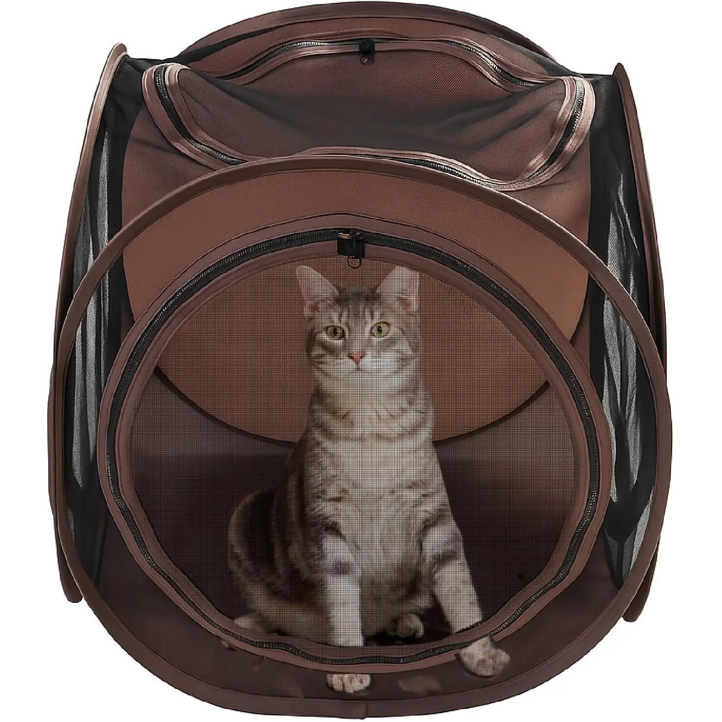 Pop Up  Tent Cube 24x22x20” – Indoor/Outdoor  Play Tent with Mesh Sides & 14” Entry – Connects to  Tunnel – Foldable  House + Bonus  ™ Digital Sticker & GIF Pack