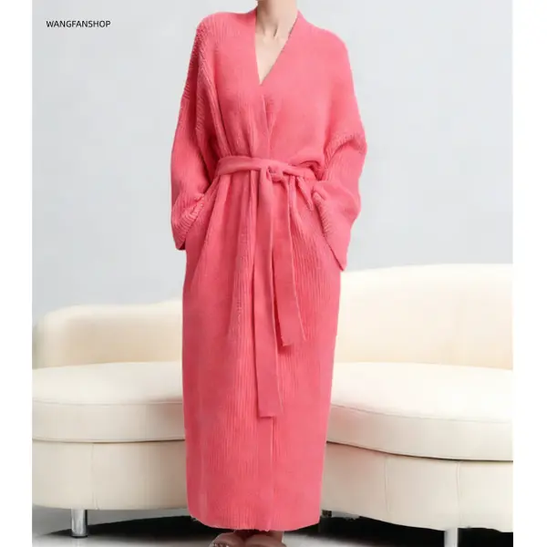 Women Thick Long Plush Bath Robe, Flannel Fleece Thermal Loungewear, Ultra Soft Skin Friendly Heat Retain House Coat, Cozy Sleepwear for Post Shower Indoor Relax & Quick Outdoor Trips, Perfect Christmas Holiday Gift for Wome,Gradient,Color,Detachable,cat,