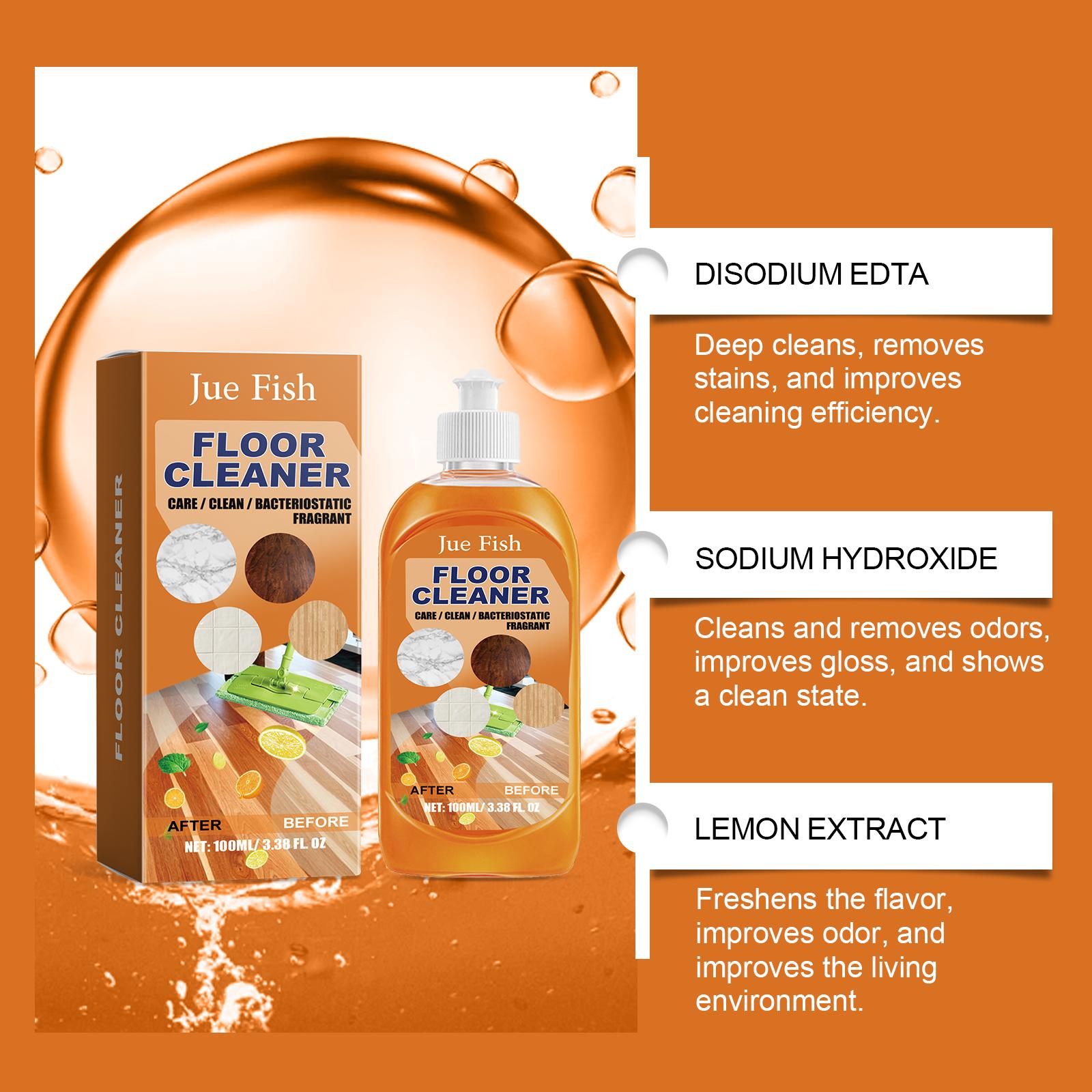 Floor Cleaner, Wood Floor Cleaning Polishing Brightening Strong Decontamination Descaling Tile Cleaner