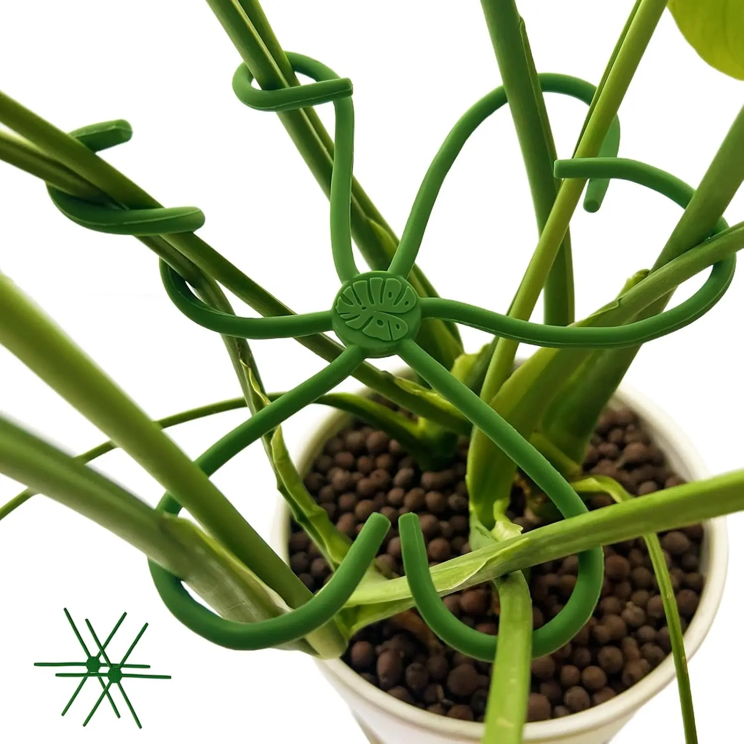 2 count Free-Form Bending   Stem Support, M Size Flexible Hook Monstera Stem Supports,    Climbing Stakes Indoor Outdoor