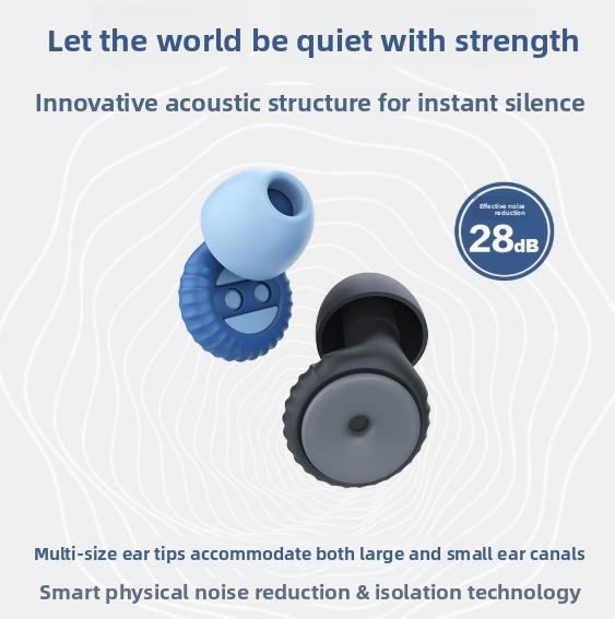 Sleep noise cancelling earplugs, equipped with 2 pairs of replacement earplugs, soft and waterproof, reusable, suitable for home, snoring, work, household essentials, travel essentials, bachelor party gifts, personalized Easter gifts for men and women, te