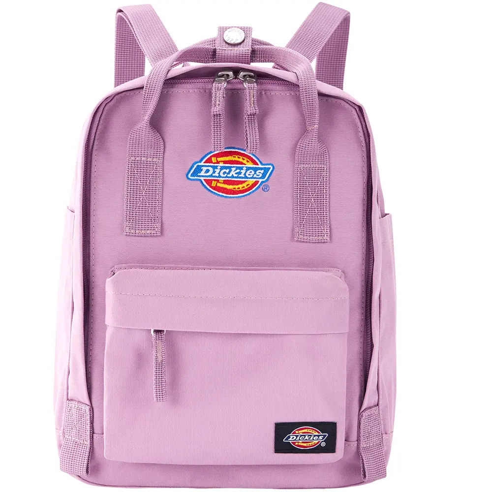 Dickies Mini Backpack for Women – Trendy Travel Casual Zippered Polyester Bag in Smoked Grape