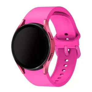 Seamless Soft Silicone Sport Band for Samsung Galaxy Watch 7/6/5/4, Comfortable 20mm Replacement Strap for Men & Women, Compatible with 40mm 44mm Classic Models, Smart Watch Strap, Accessories