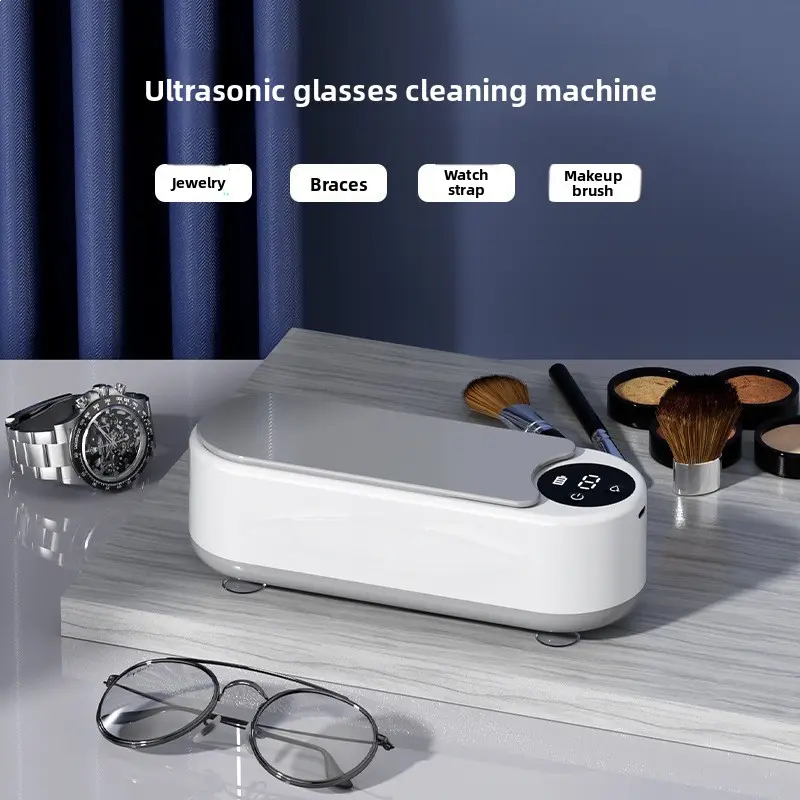 Multifunctional glasses cleaning machine Household sonic vibration cleaner Contact lenses Makeup brush Jewelry braces Cleaning