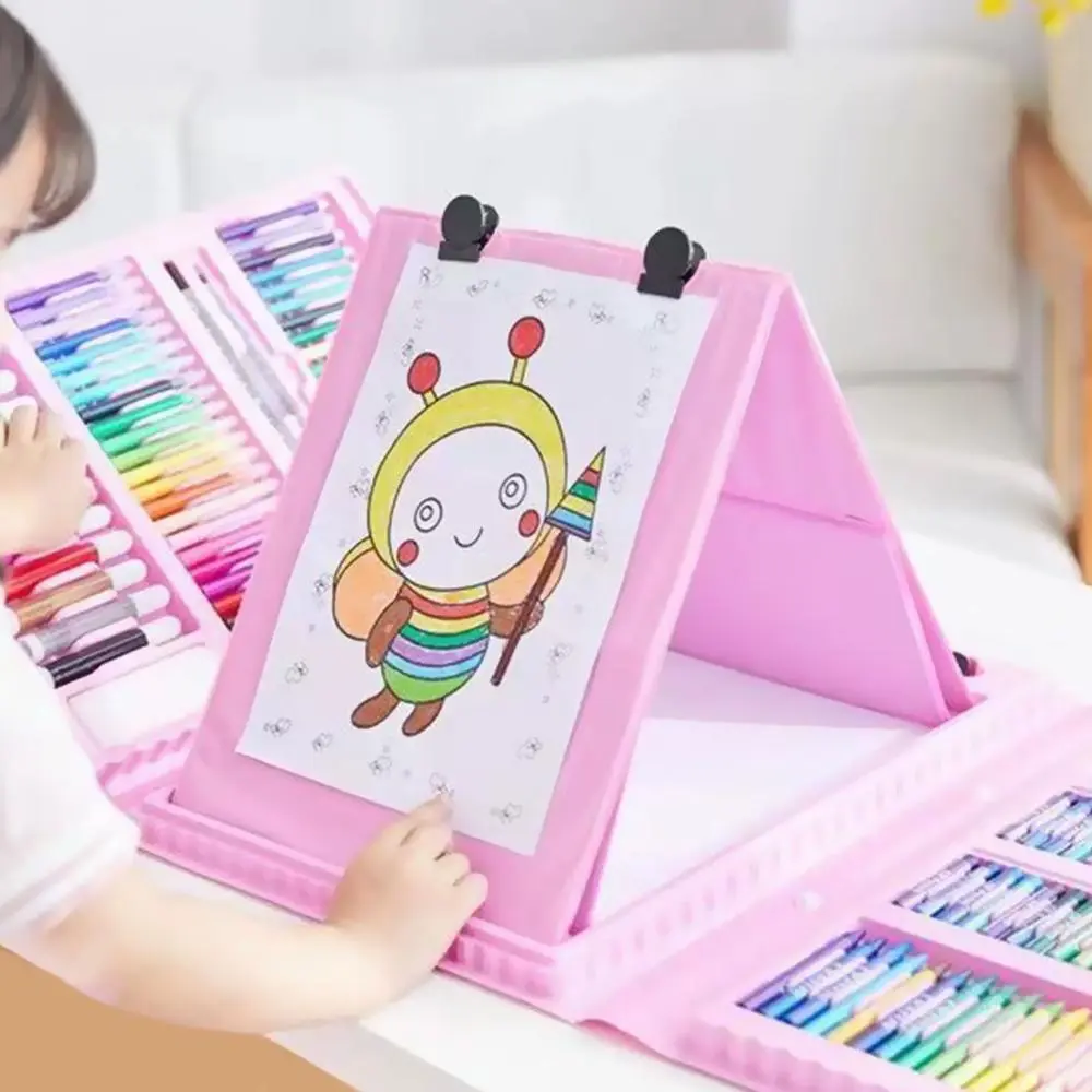 Art Set, 208pcs/set Watercolor Powder & Marker & Crayon & Colored Pencil Tool Art Set, Painting Art Gift Set, Back To School Gifts, Art Supplies, Art Materials