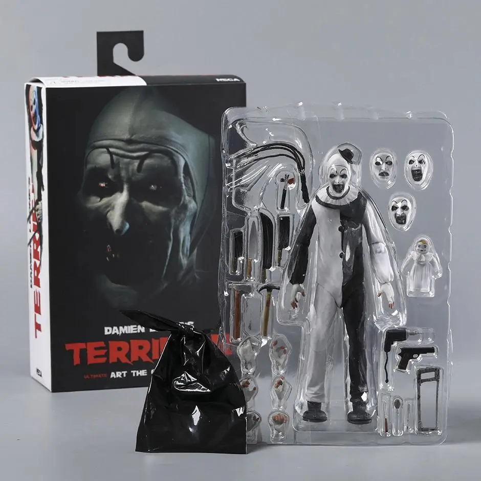2026 hot item NECA Art The Clown Terrifier Ultimate Action PVC Figure Model Ornament Toy Collection Gift Popular toys