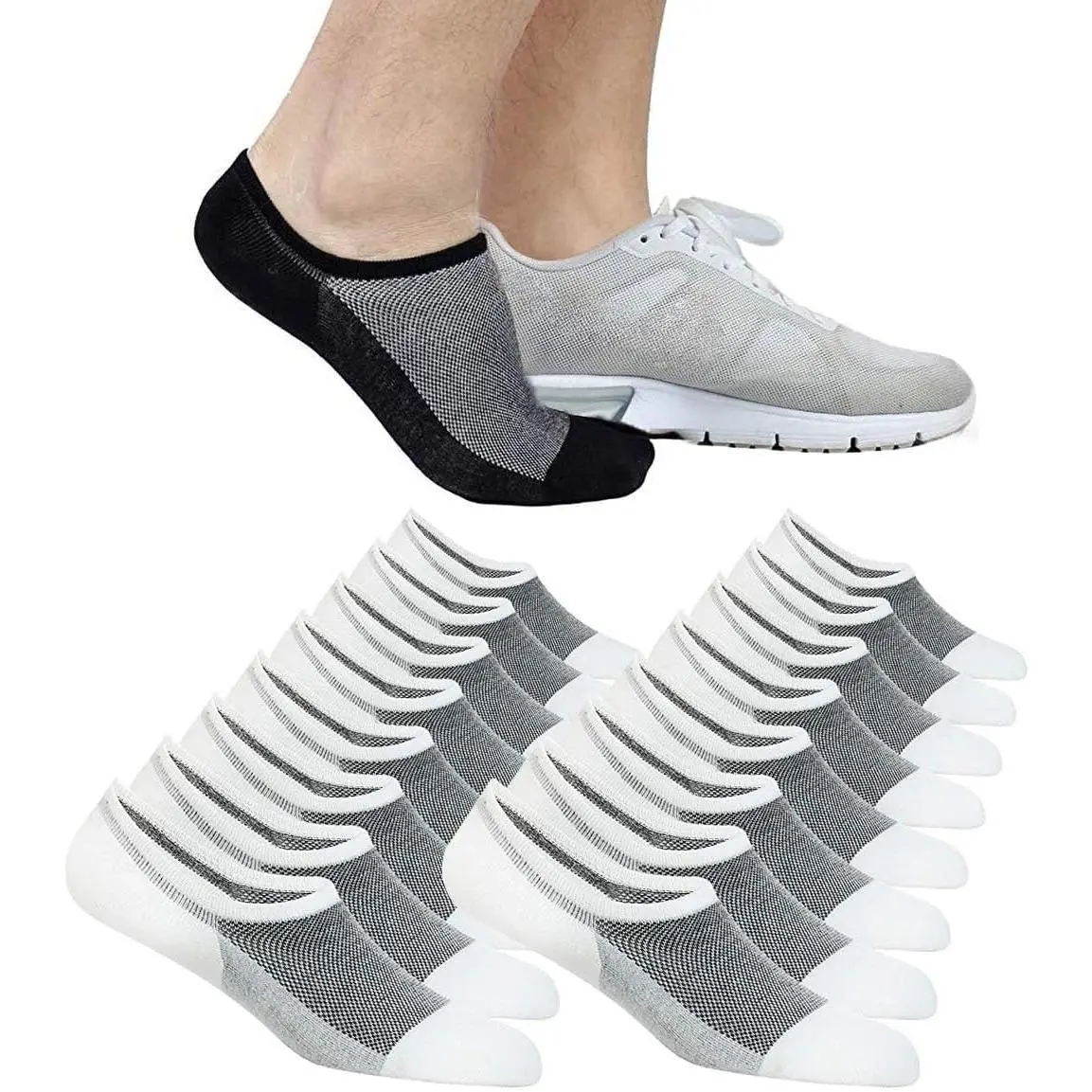 No Show Socks Ankle Low Cut Socks  Mens, Non Slip, 8 Pairs 16 Pairs New model