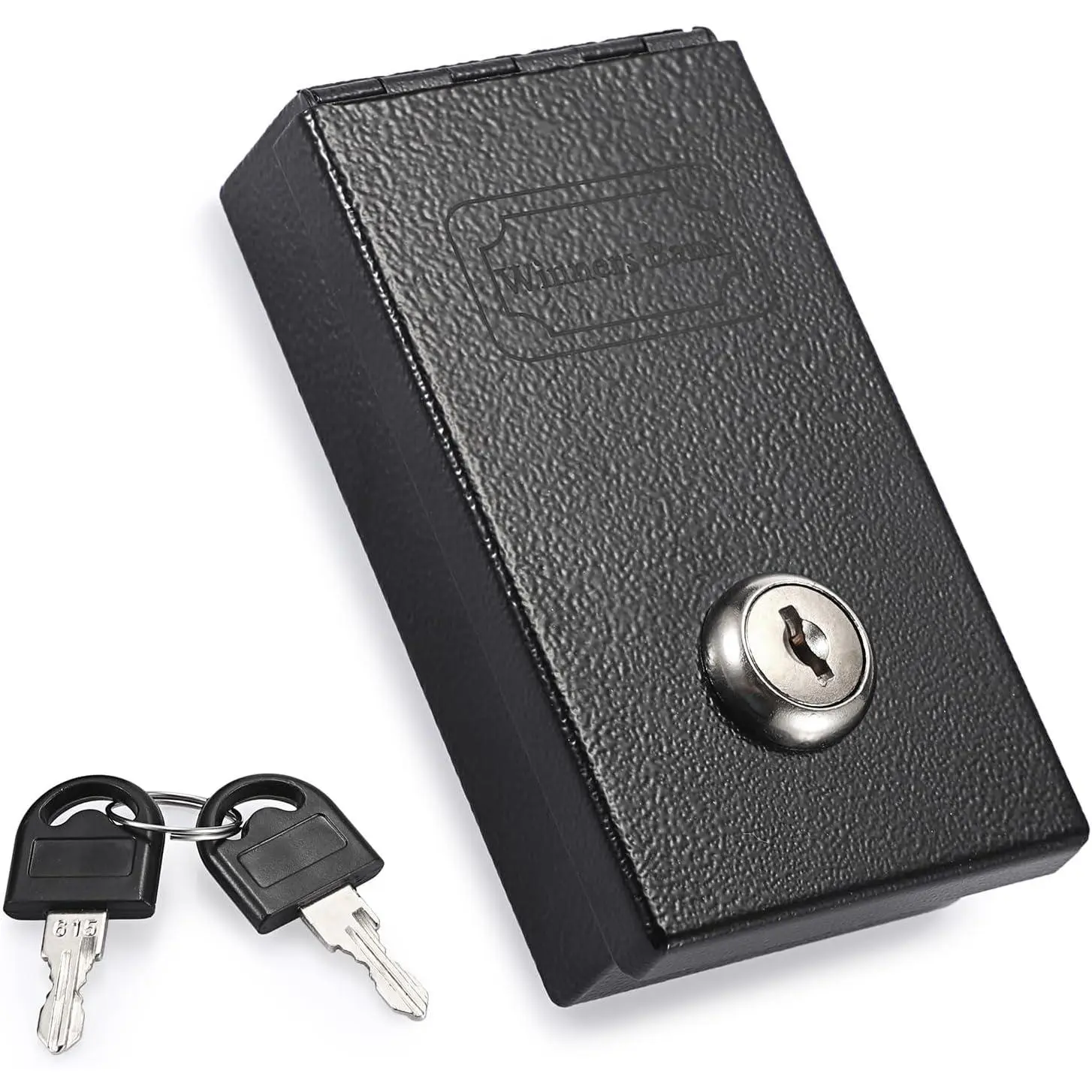 Box for Gambler, Winners Bank Casino Box with Slot and Key| Cash Box with 2 Keys, Gambling Lock Box Safe Box for Money Saving, Go Home Gamblers Gifts, Black