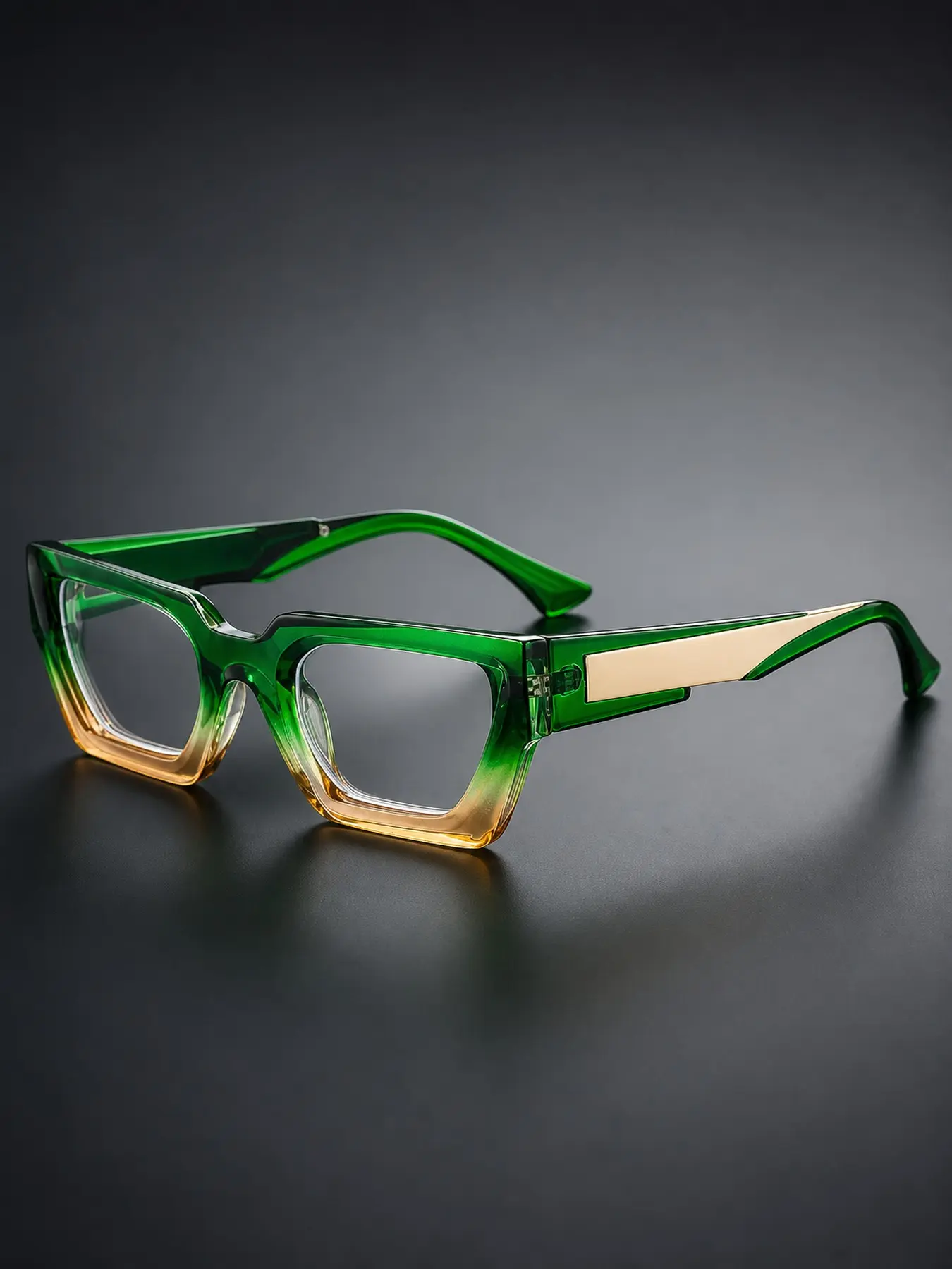 Unisex Neutral Style Bold Square Frame Glasses, Trendy Square Frames, Lightweight Luxury Metal Frame, Streetwear Blue Light Blocking Decorative Eyewear