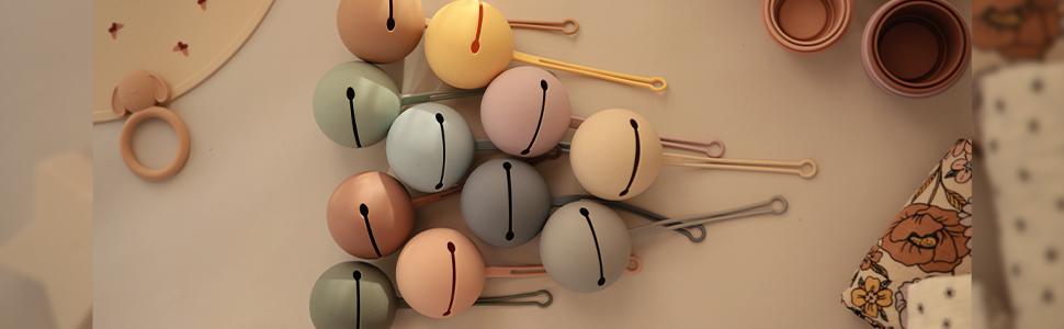 Silicone Pacifier Holder Case (Cambridge Blue)