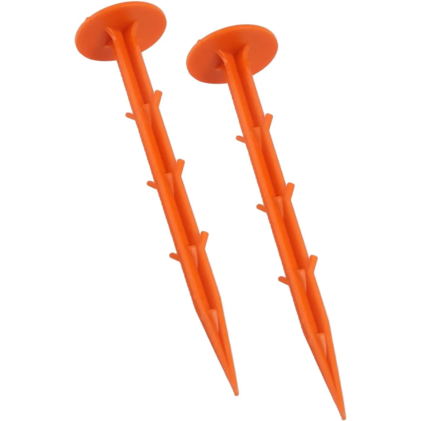 Unbreakable 6.3" Barbed Stakes Property Line Markers for Ground and Survey Use Color Plastic Pack of 20