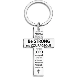 Cross Keychain  Men Women Jesus Keychain Christian Key chain Bible Verse Accessories Scripture Religious