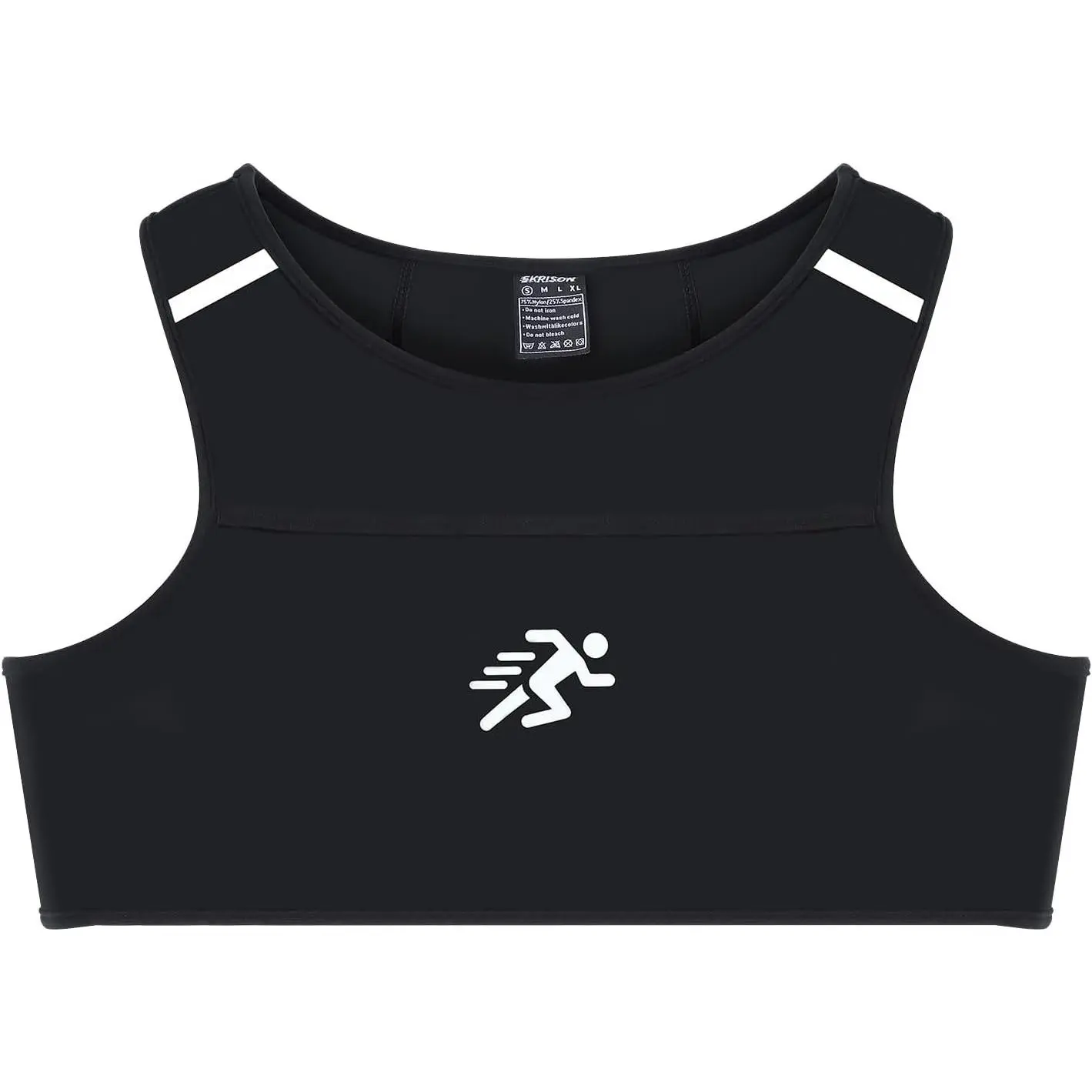 Running Vest Chest Running Sport Gear for Outdoor Sports Gym Sports Bra Vest with Reflective Strip for Men Women