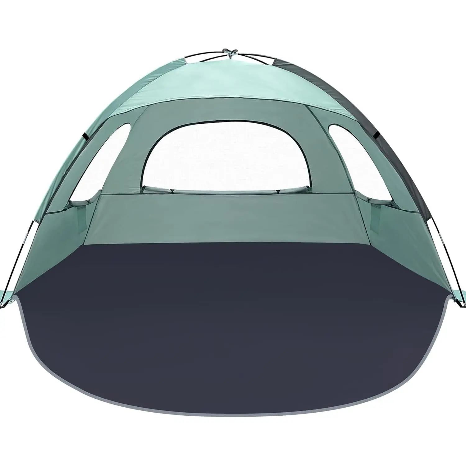 Beach Tent Sun Shelter with UPF 50+ UV Protection, Lightweight Easy Setup Portable Beach Canopy for Family, Large Space for Beach, Camping & Outdoor, 3/4/6 Person