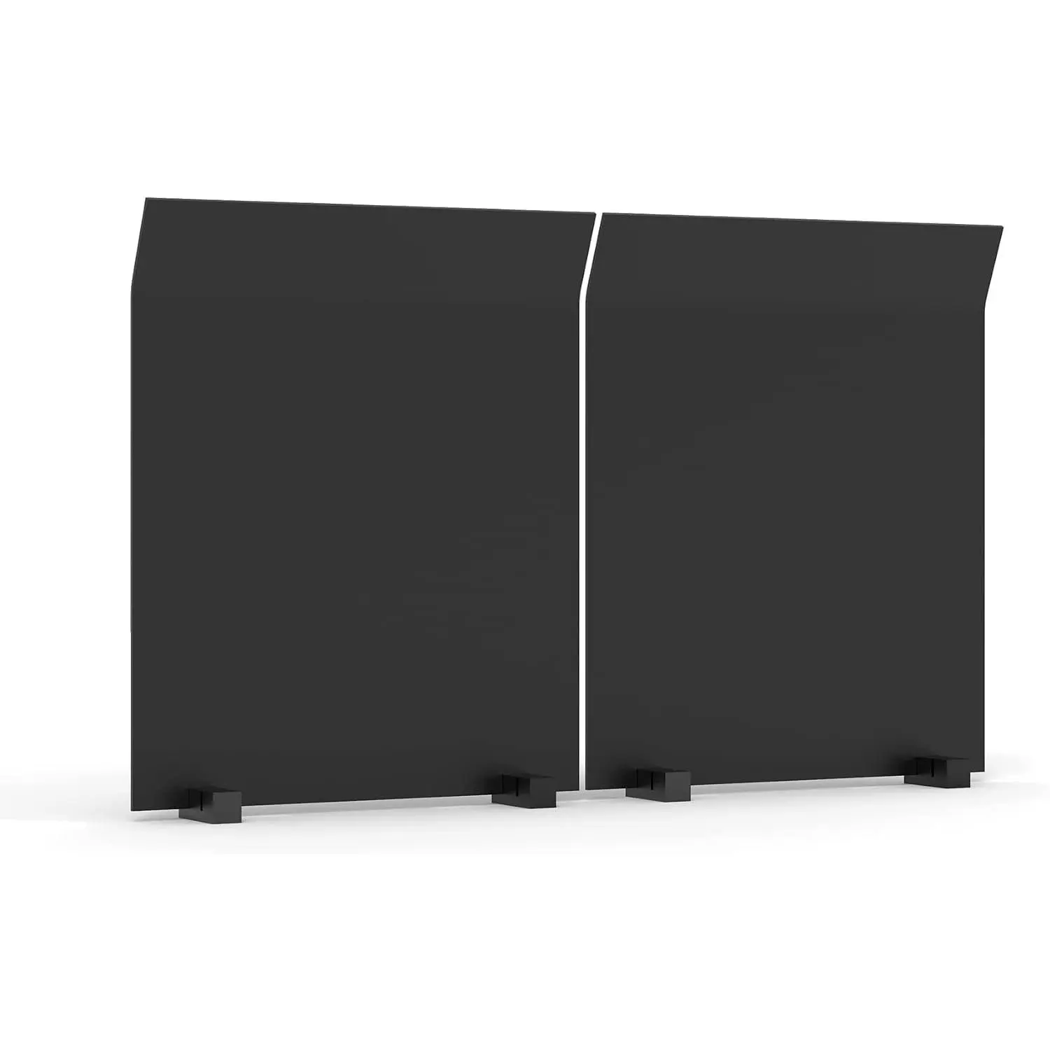Adjustable Fireback with Painted Black, Flexible Angle Fireplace Heat Reflect, Firebox Protection, Heat Shields, Classic Fireplace Decoration, 17 x 13 inch, 2 Pack, Max 26 inch Total Width