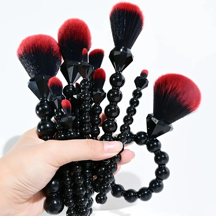 Yzimeng 11-Piece Makeup Brush Set, Includes Powder, Blush, Eyeshadow, Concealer, Contour Brushes, Soft Bristles, Travel-Friendly, Gift Idea, Beauty Brushes