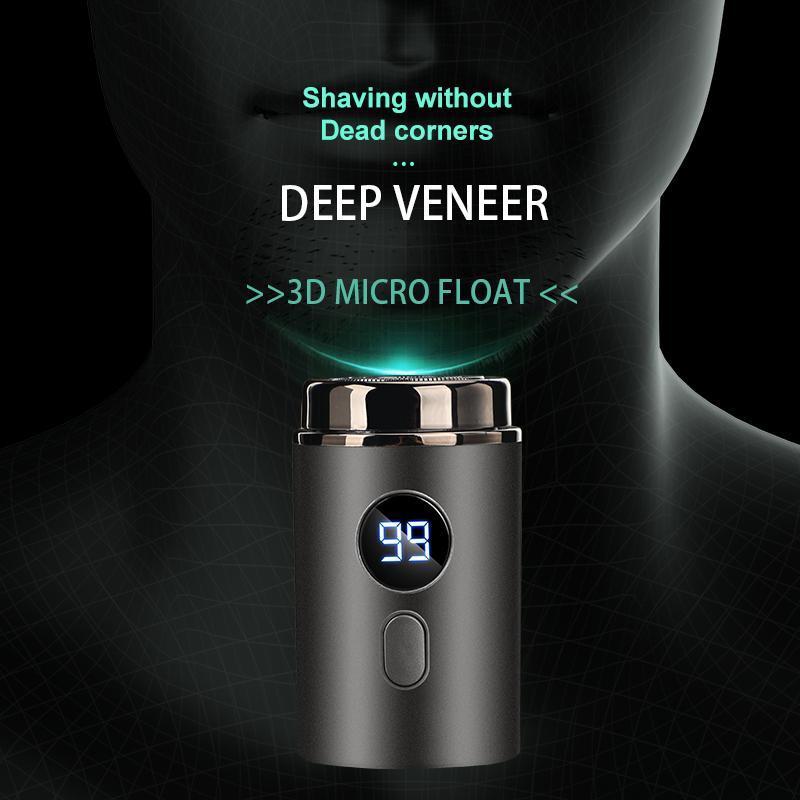 Washable Beard Trimmer for Men, Electric Mini Shaver, Waterproof Portable Usb Rechargeable Razor with Lcd Display,Great for Travel and Home Use, Barber Equipment, Shaver for Men, Shaving Products.