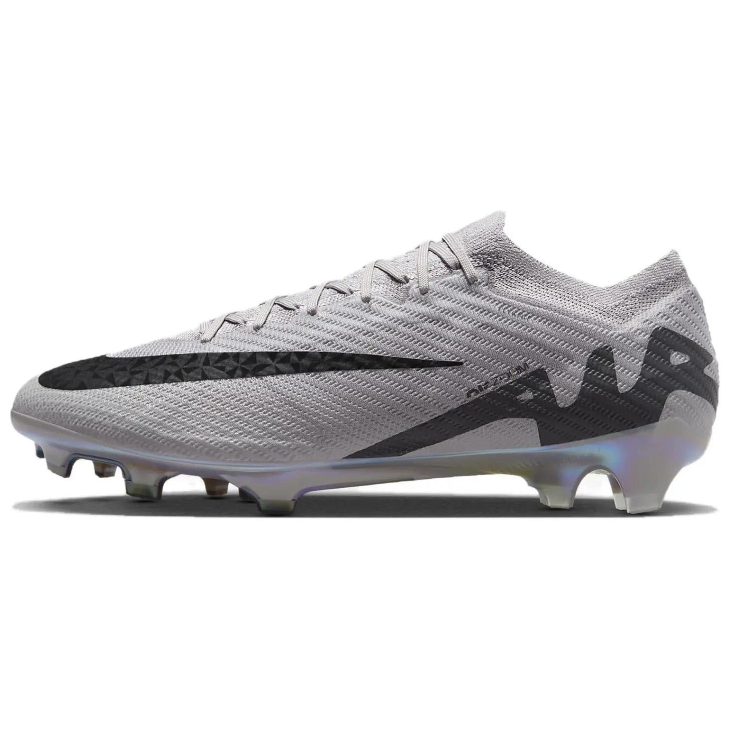 Nike Mercurial Vapor 15 Elite FG AS Unisex Lightweight Comfortable Firm Ground Soccer Cleats - Gray Black, House White - Maison Mihara Official Shoes