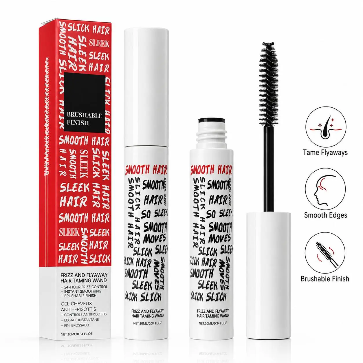 Buy 1 Get 1 Free Hair Taming Wand, Anti-Frizz Finishing Stick with Nourishing Ginseng, Gentle Edge Control for Flyaways, 10ml Travel Size Haircare, Buy 1 Get 1 Free Product
