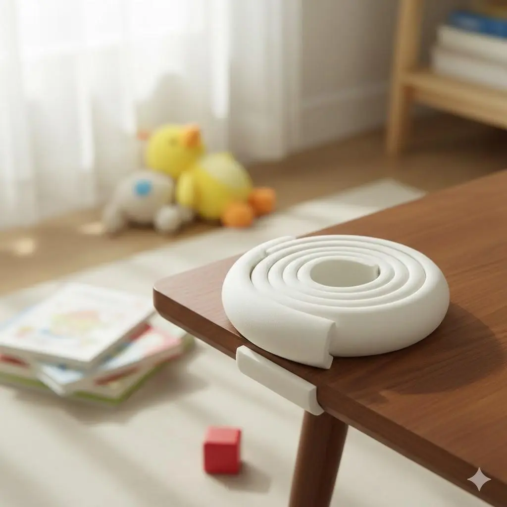 Upgraded Thick L-Shaped Corner Guard: Self-Adhesive Waterproof Edge Protector, Child Safety Soft Foam Bumpers, Anti-Peel Furniture Padding, Cut-to-Fit Wall & Table Corner Guards for Home Safety, Corner Protectors, Nursery