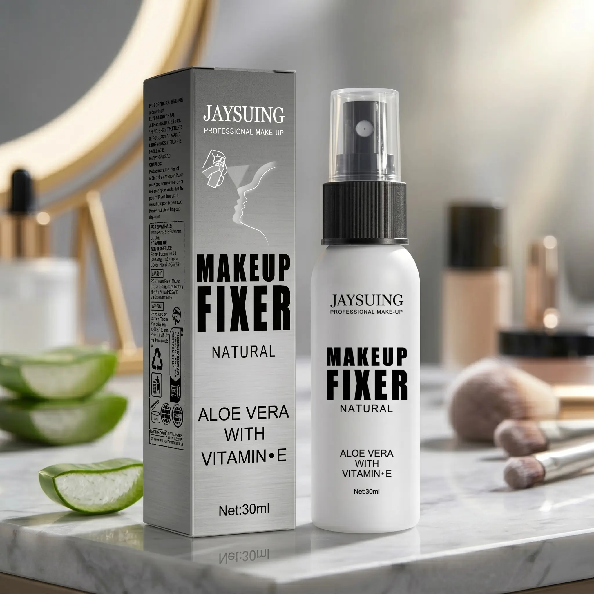 Makeup Setting Spray, Makeup Fixing Spray, Korean Makeup Setting, Long-Lasting Matte Finish Face Makeup Finishing Mist, Daily Hydrating Makeup Fixer Spray with Aloe, Moisturizing Non Aerosol Spray