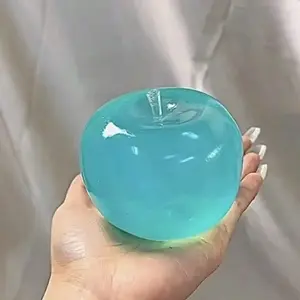 Crystal Apple Squishy Toy, Squish Balls, Soft, Ultra-Thin Smooth Texture, Stress Relief Ball, Sensory Fidget Relief, Sensory Toy, Office Gift, Desktop Decor, Decompression Squeeze, Soft Sensory Squishies