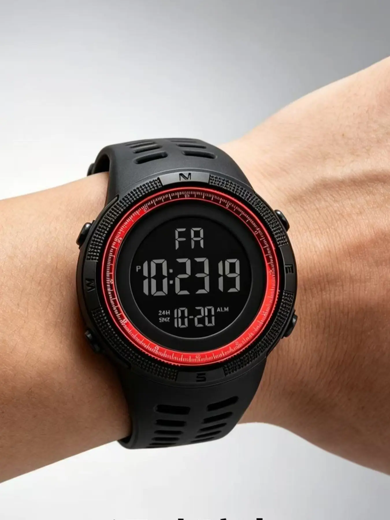 Skmei Sports Electronic Watch, Fashionable Stylish Watch, Waterproof Watch, Fashionable Digital Watch, Digital Display, PU Strap, Dial, Round Face, Comfortable and Durable, Men's Fashion Accessory, Fashion Wristwatches