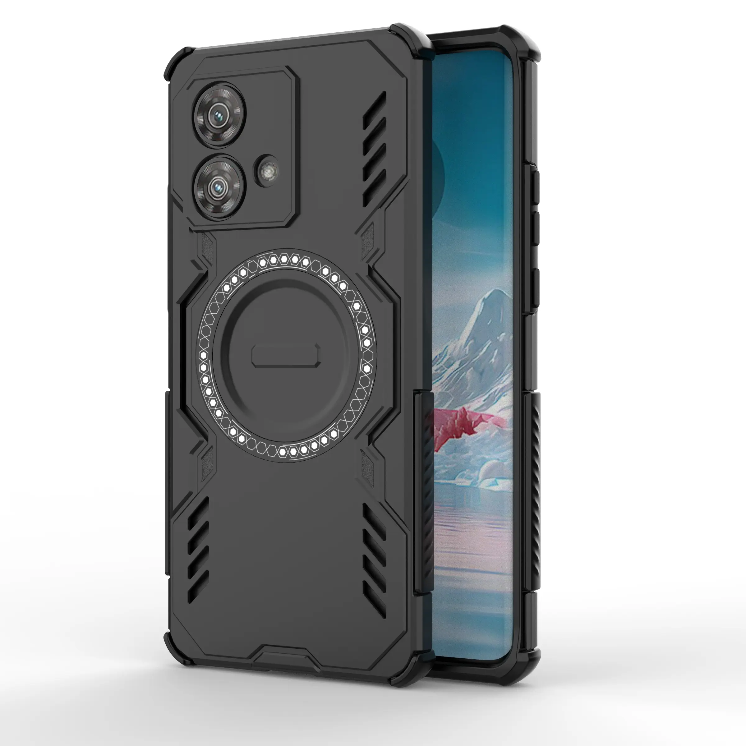 Case for Motorola Moto Edge 40 Neo, Shockproof Dual Layer, Heat Dissipation, Scratch-Resistant, Wireless Charging, Durable for Motorola Moto Edge 40 Neo Phone Case