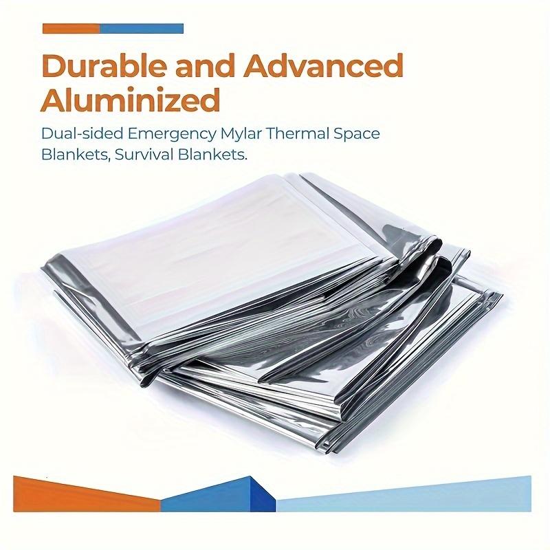 3/5/10pcs Emergency Thermal Blankets, 51" X 82", 63" X 82"Outdoor Survival Equipment Rescue Foil Thermal Blanket