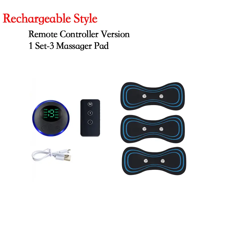 Smart Electric Neck Massager Portable EMS Muscle Stimulator Cervical Vertebra Massage Patch For Muscle Relax Pain Relief