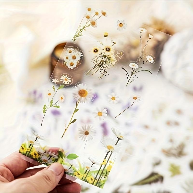 48 Vintage Natural Floral Scrapbook Stickers, Waterproof Transparent Flower Stickers, Self-Adhesive Plant Decals for Scrapbooks, Journals & Crafts, Scrapbooking 48 Vintage Natural Floral Scrapbook Stickers, Waterproof Transparent Flower Stickers, Self-Adhesive Plant Decals for Scrapbooks, Journals & Crafts, Scrapbooking