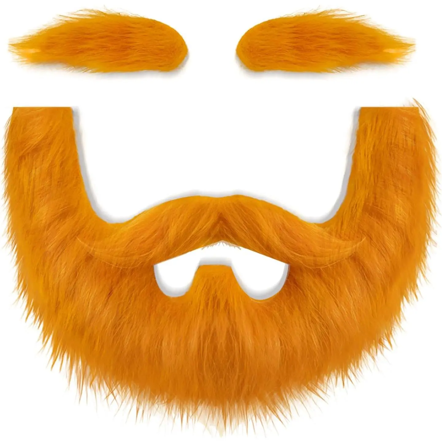 DIY Self Adhesive  Mustache and Eyebrow Set,False Beard Novelty Facial Hair Costume for Halloween  Party
