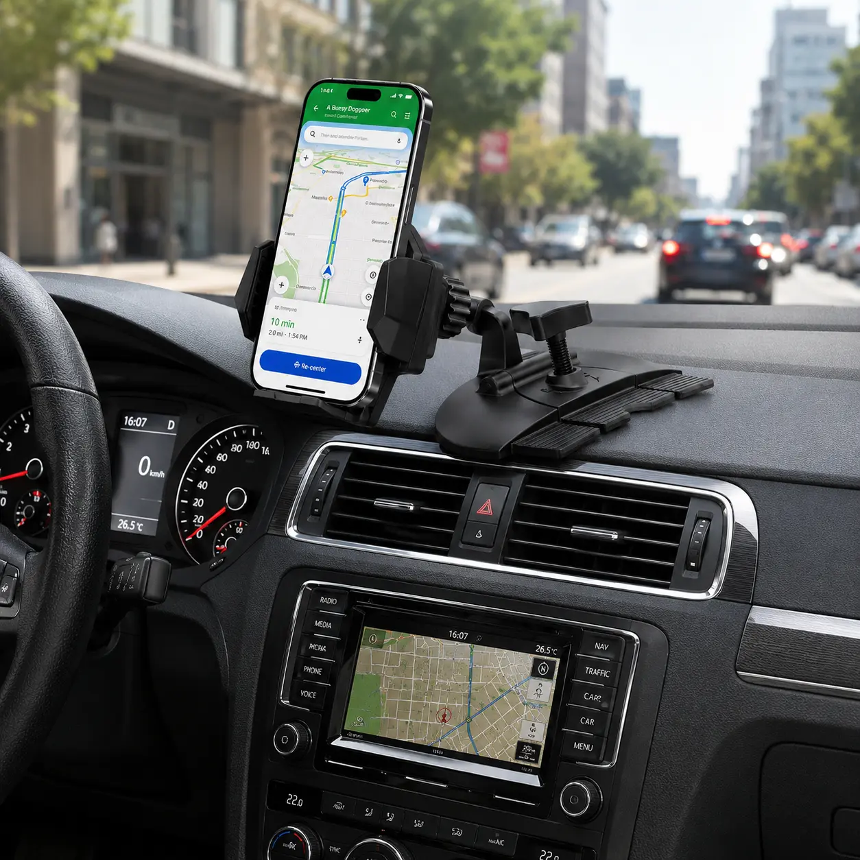 CD Slot Phone Mount 360 Degree Rotating Car Phone Holder Secure Adjustable Mount for Smartphones