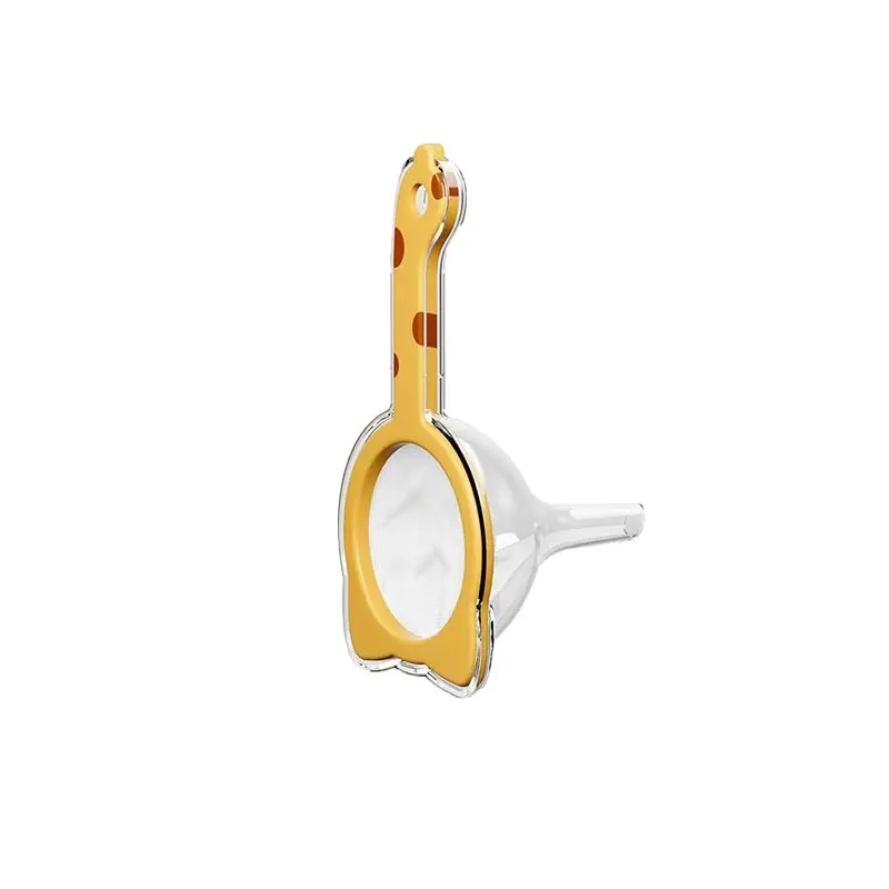 1 Pc Cat-Shaped Kitchen Sieve – Portable plastic handheld strainer with 120-mesh filter and funnel. Ideal for soy milk, eggs, flour, juice and vegetable filtering, removing fine residue for smooth cooking and baking results.