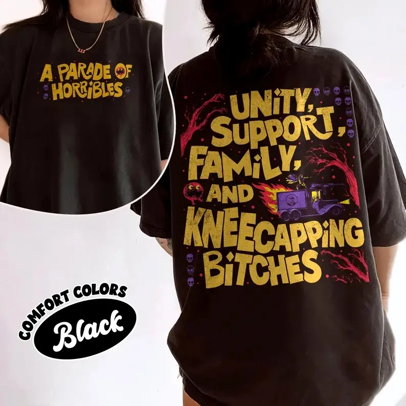 A Parade Of Horribles T-shirt, Dungeon Crawler Carl Book Graphic T-shirt, Knee Capping Btches Tee, Sci Fi DND Book Merch T-shirt