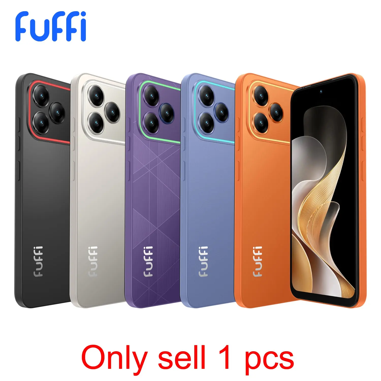 Fuffi Large Screen Smartphone Cellphone 6.67 Inches, 4GB+32GB/4GB+64GB RAM, Dual Sim 4g, 4400mah Battery, Android 12, GPS, Quad-Core Processor