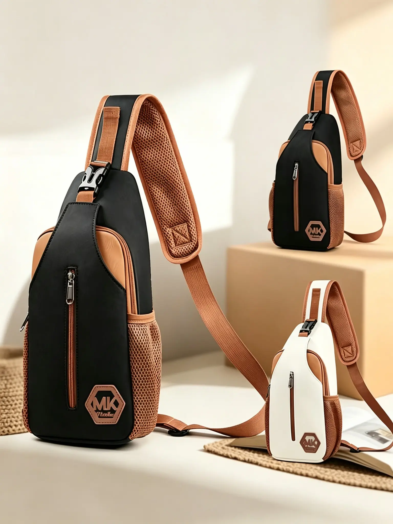 Women's Crescent Moon Bag, Large Capacity Multi-Functional Outdoor Crossbody Backpack, Convenient Shoulder Bag, Casual Chest Pack