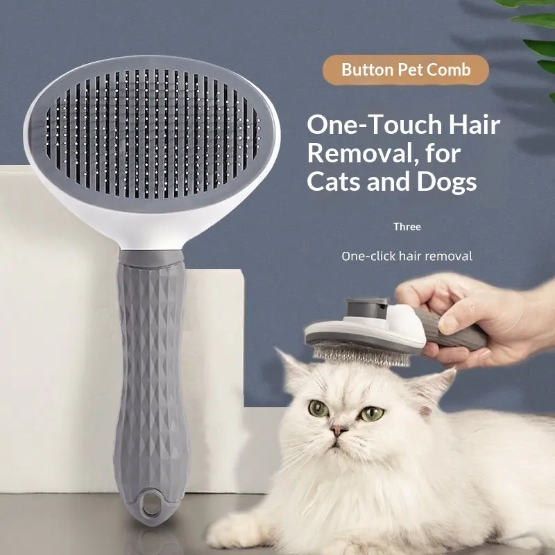 Pet hair removal and hair removal comb cat comb to remove floating hair comb brush dog hair comb fluffy artifact for cleaning long hair