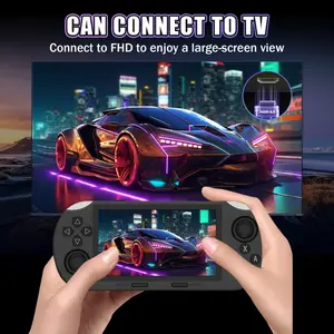 Rediscover the joy of your childhood. The SF3000 retro handheld game console, Video game console, features over 20,000 games, 14+ emulators, a 4.5-inch IPS HD screen, a dual-core processor, instant phone charging, and TV connectivity
