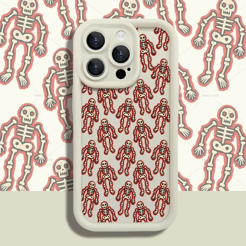 Retro distressed skull Phone Case for iPhone 17 AIR 17 PRO 16 PRO 15  PRO MAX  14 PLUS 13 PRO 12 11 PRO XS MAX X XR Plus Shockproof Protective Cover Full Protection Anti-Drop, Accessories, Smartphone