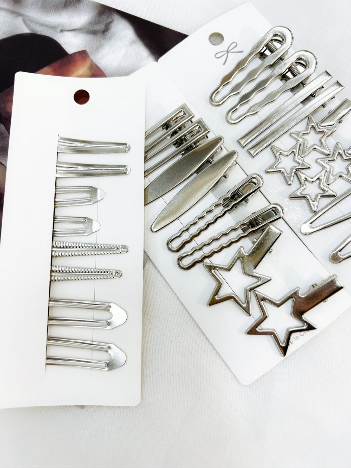 Cute Star Design Hair Clips Barrettes Hairpins As Gift, Y2k Hair Accessories for Women & Girls, Star Shaped Hair Clips, Casual Versatile Minimalist Hair Clips for Daily Wear, Perfect Gift Idea, Super Cute Clips