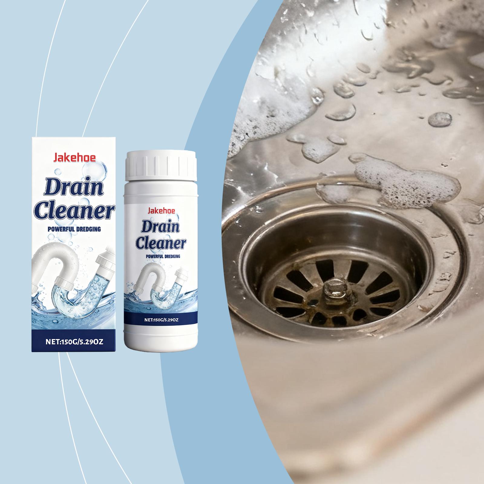Jakehoe Drain Cleaner: Active ingredients for unblocking, deodorizing, and preventing blockages, multi-effect maintenance, essential for daily deodorization