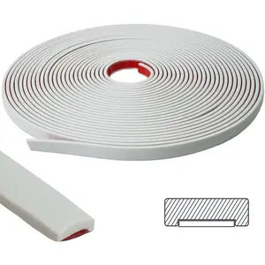 9.8Ft Peel and Stick Molding Trim, Self Adhesive Flexible Wall Trim for Edges, Borders, Windows, Backsplash & Baseboard,  Decorative PVC Strip White Paintable(W:0.4", T:0.1")