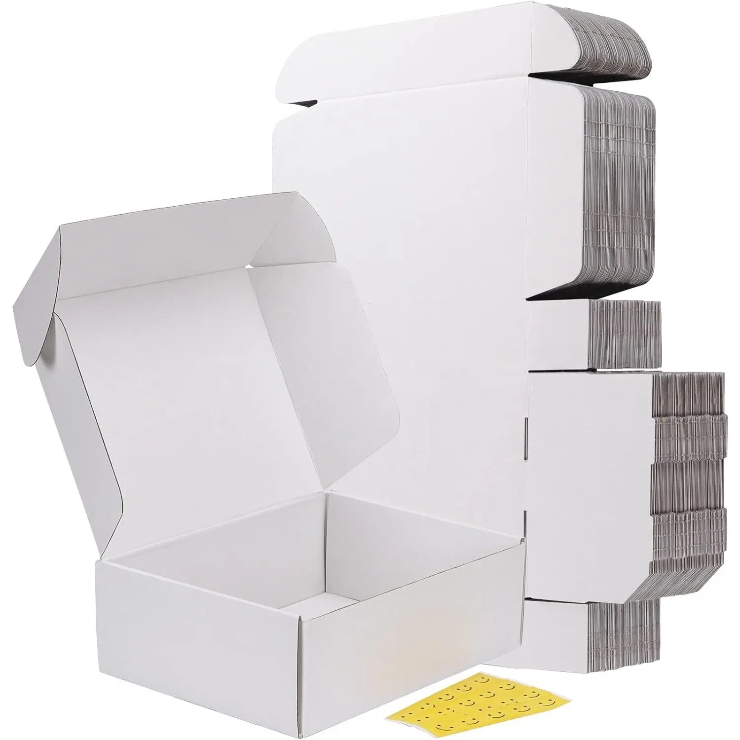 12x9x4 Inches Shipping Boxes Set of 20, White Corrugated Cardboard Box, Mailer Boxes for Small Business
