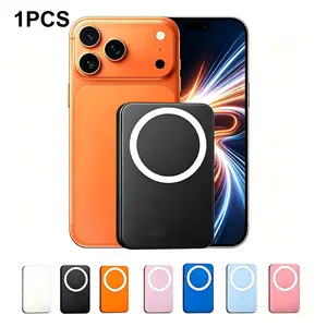 15w Wireless Charger Power Bank, 5000mah Portable Battery, Compatible with iPhone 17/16/15/14/13/12 Pro/pro Max Series
