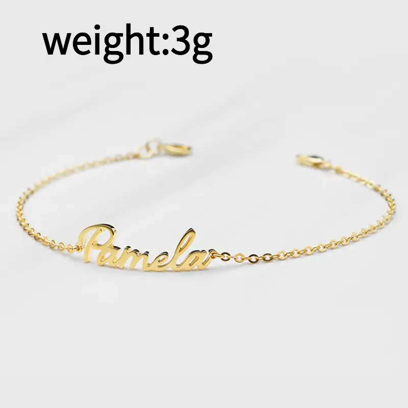 Female Anklet, Personalized Stainless Steel Chain Jewelry Anklets with Custom Initial for Women, Lightweight Dainty Ankle Bracelet